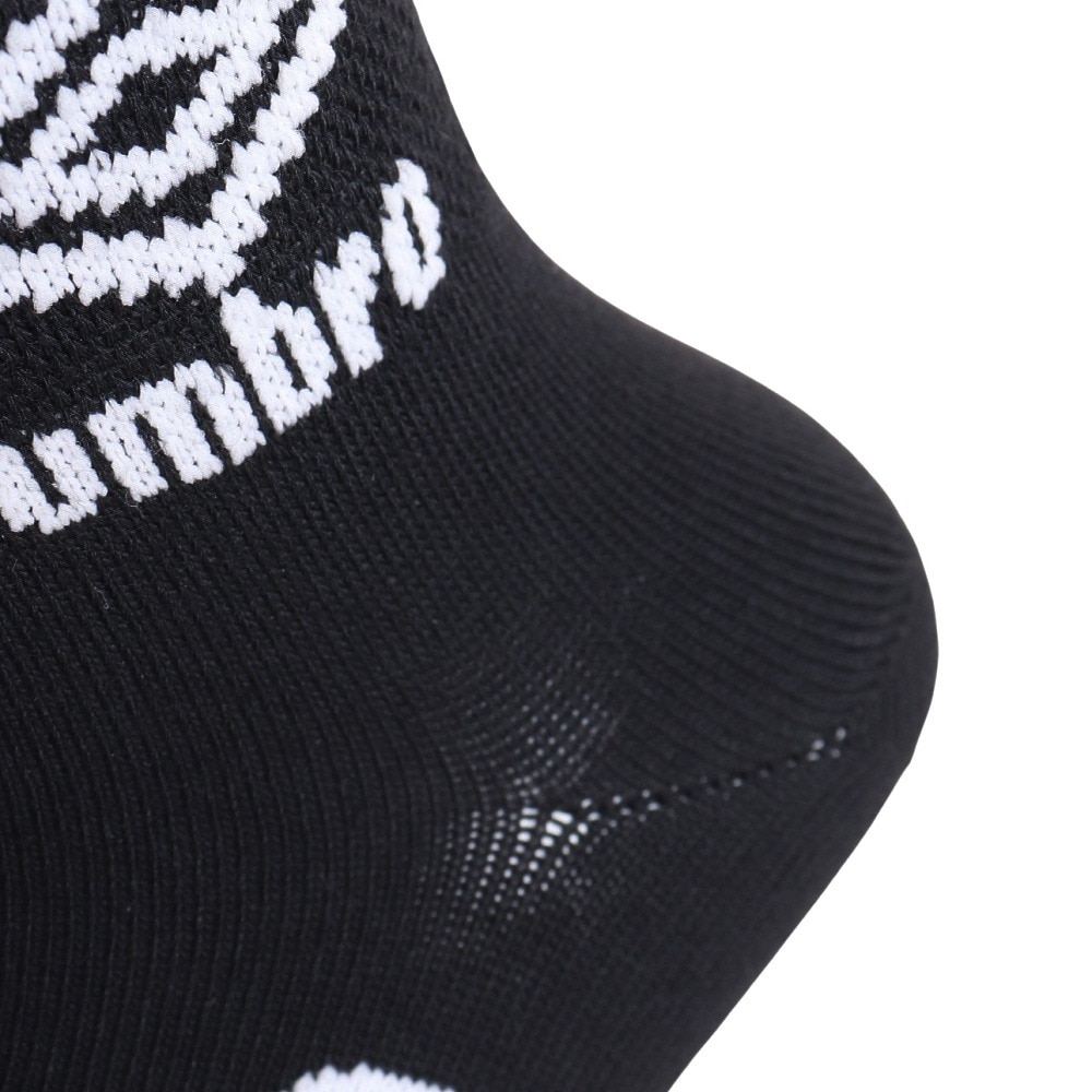 アンブロ（UMBRO）（メンズ）3足組 ショートソックス UUAVJB05 BK