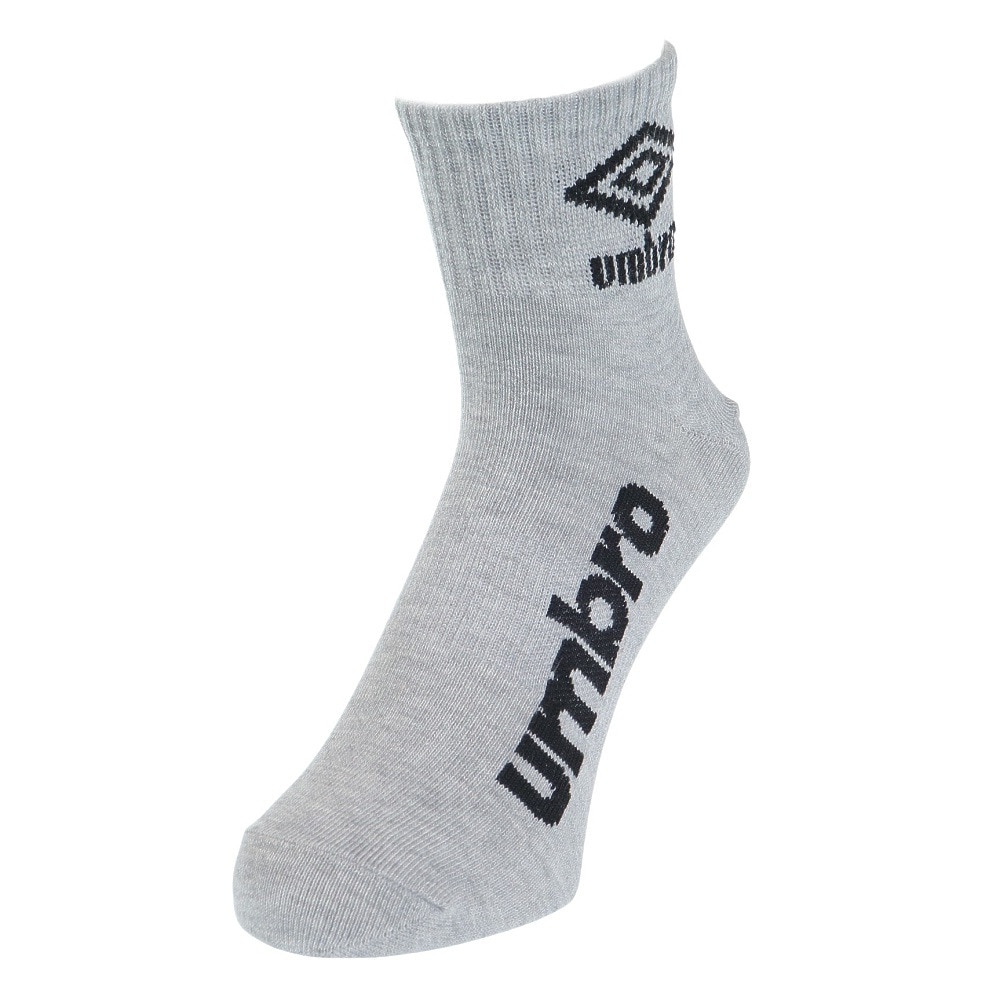 アンブロ（UMBRO）（メンズ）3足組ショートソックス UUAVJB05 WGB