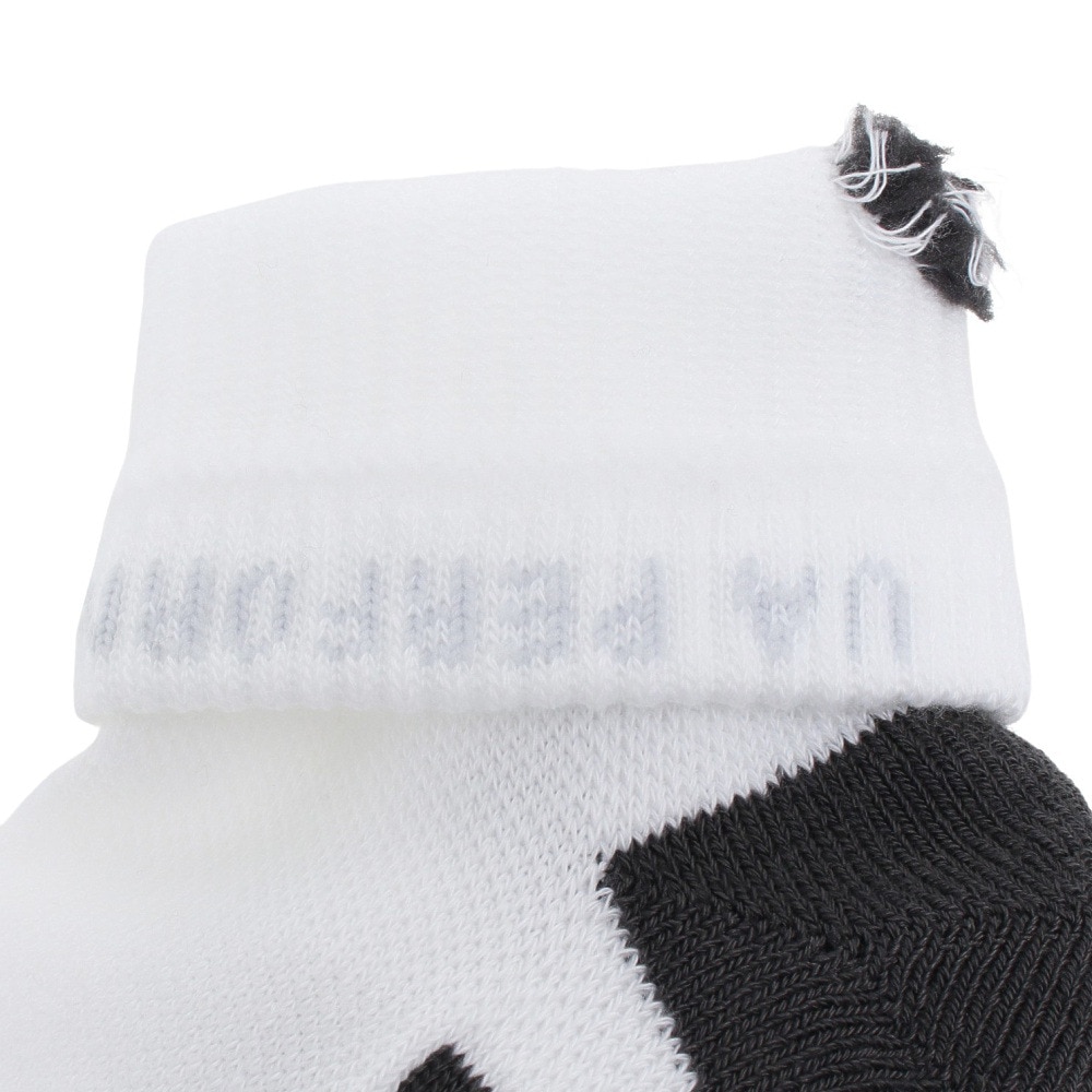 アンダーアーマー（UNDER ARMOUR）（メンズ）パフォーマンステック クオーター ソックス 3足組 1379510 100 白