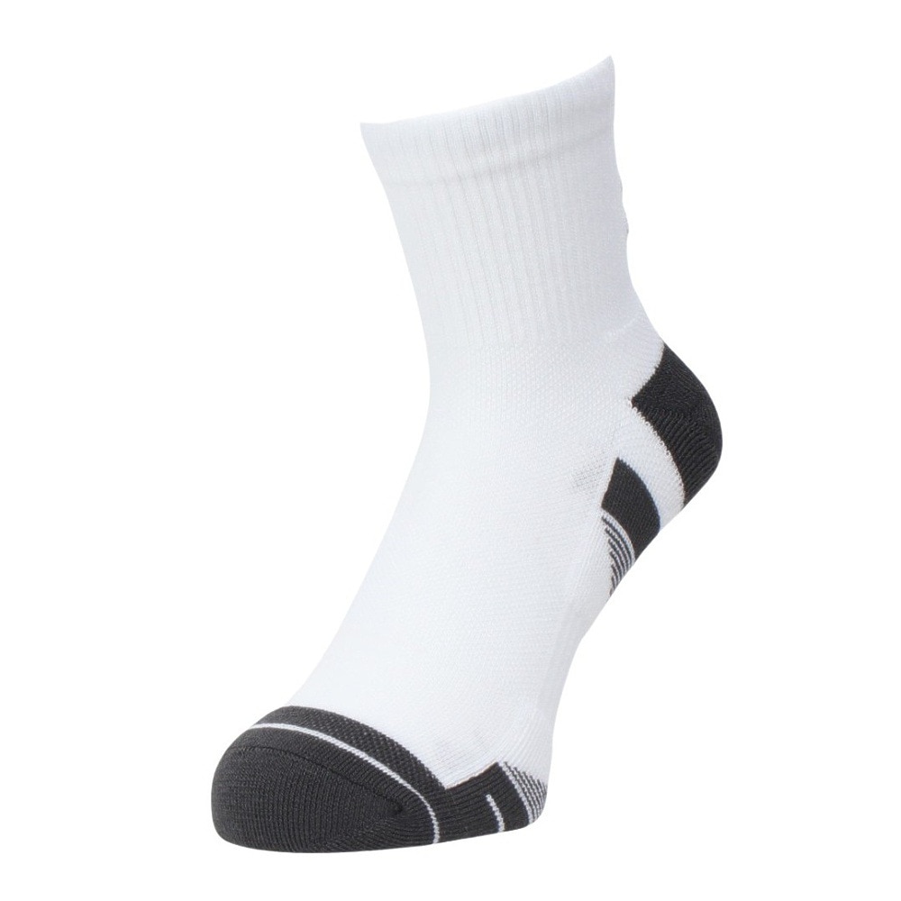 アンダーアーマー（UNDER ARMOUR）（メンズ）パフォーマンステック クオーター ソックス 3足組 1379510 100 白