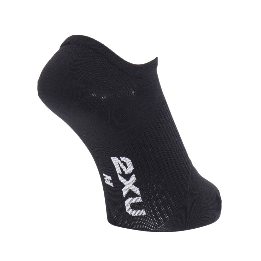 ツー・タイムズ・ユー（2XU）（メンズ、レディース）インビジブル ソックス 3足組 UQ6550E-BLK/WHT