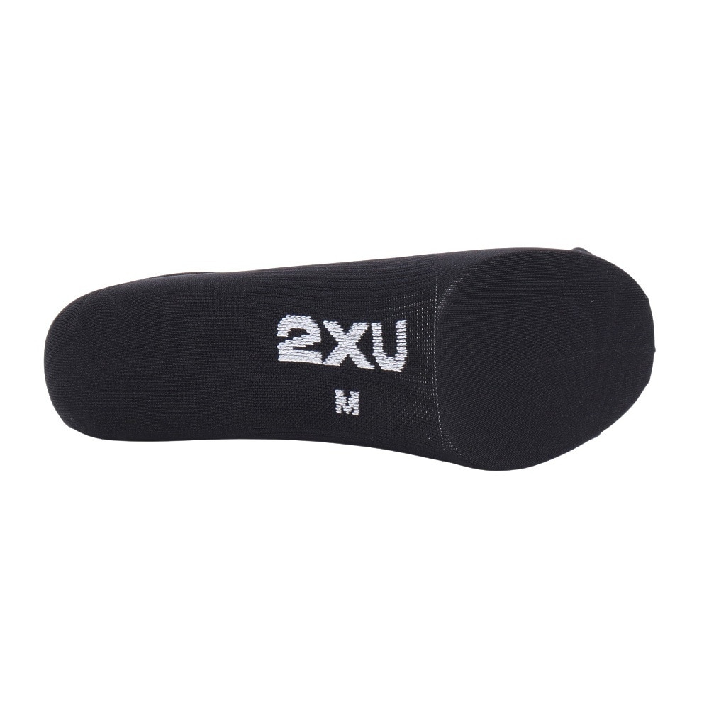ツー・タイムズ・ユー（2XU）（メンズ、レディース）インビジブル ソックス 3足組 UQ6550E-BLK/WHT