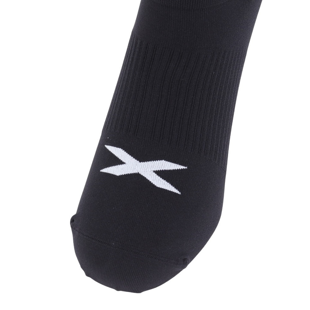 ツー・タイムズ・ユー（2XU）（メンズ、レディース）インビジブル ソックス 3足組 UQ6550E-BLK/WHT