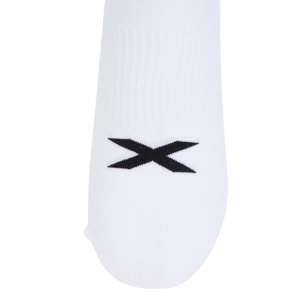 ツー・タイムズ・ユー（2XU）（メンズ、レディース）インビジブル ソックス 3足組 UQ6550E-WHT/BLK ホワイト