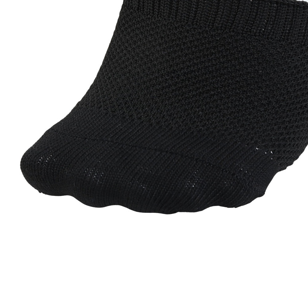 クー（Coo.）（メンズ）靴下 冷感HMカバー ショート丈ソックス 3足組 黒 25-28センチ 894CO5GSA0010 BLK すべり止め付き吸汗速乾 接触冷感 シンプル 