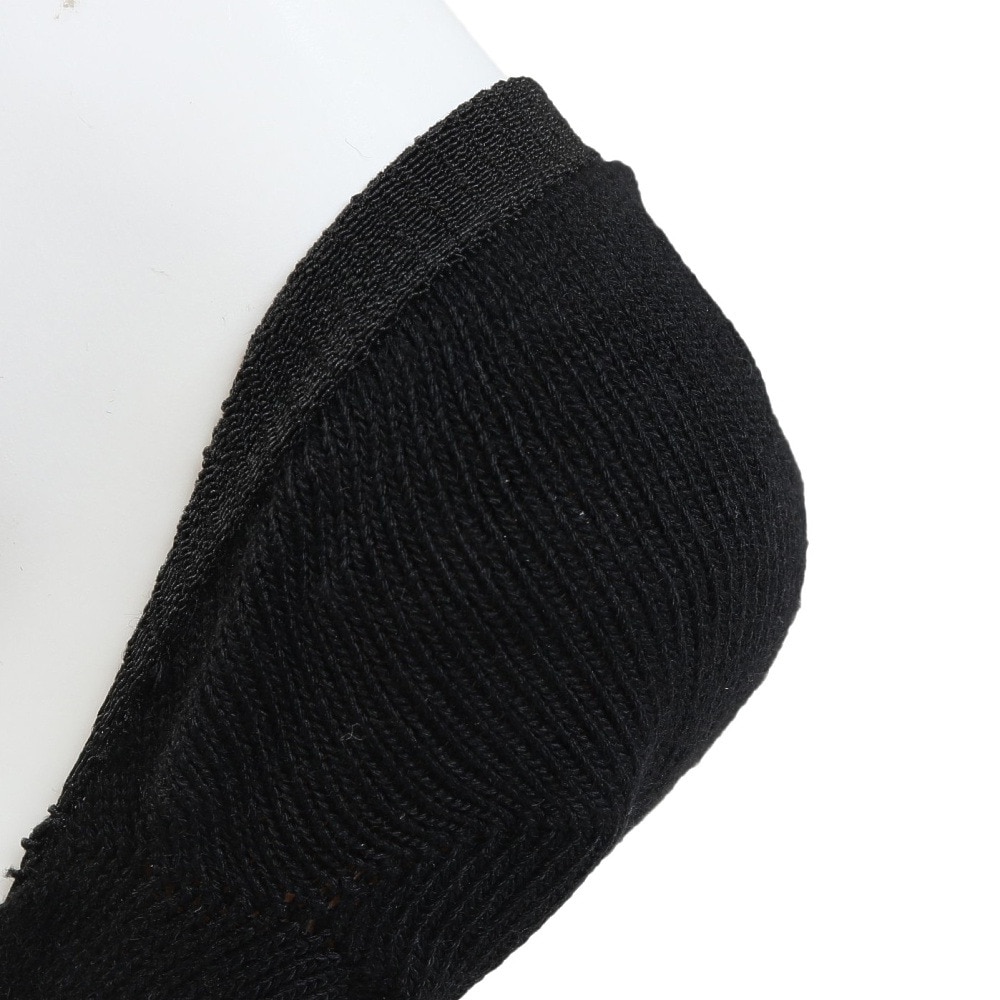 クー（Coo.）（メンズ）靴下 冷感HMカバー ショート丈ソックス 3足組 黒 25-28センチ 894CO5GSA0010 BLK すべり止め付き吸汗速乾 接触冷感 シンプル 