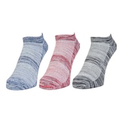 (メンズ)靴下 冷感ショート丈 ソックスソックス 3足組 REDNVYBLK 25-28センチ 894CO5GSA0019 RED 吸汗速乾 接触冷感 カジュアル