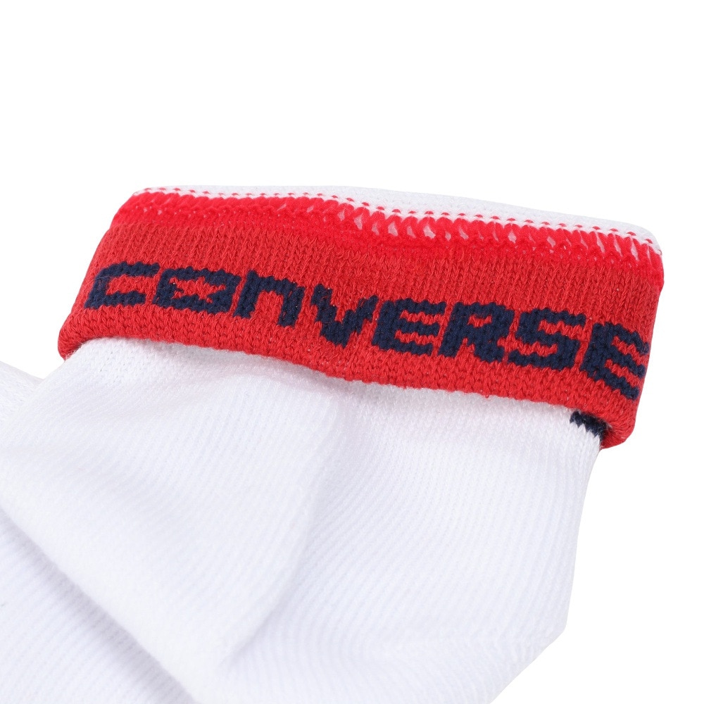 コンバース（CONVERSE）（メンズ）ショートソックス RFLCTR 白 25-27センチ 3足組 W 41900010 シンプル スポーツ 部活 学生 私服 新調 衣替え 運動 ギフト プレゼント