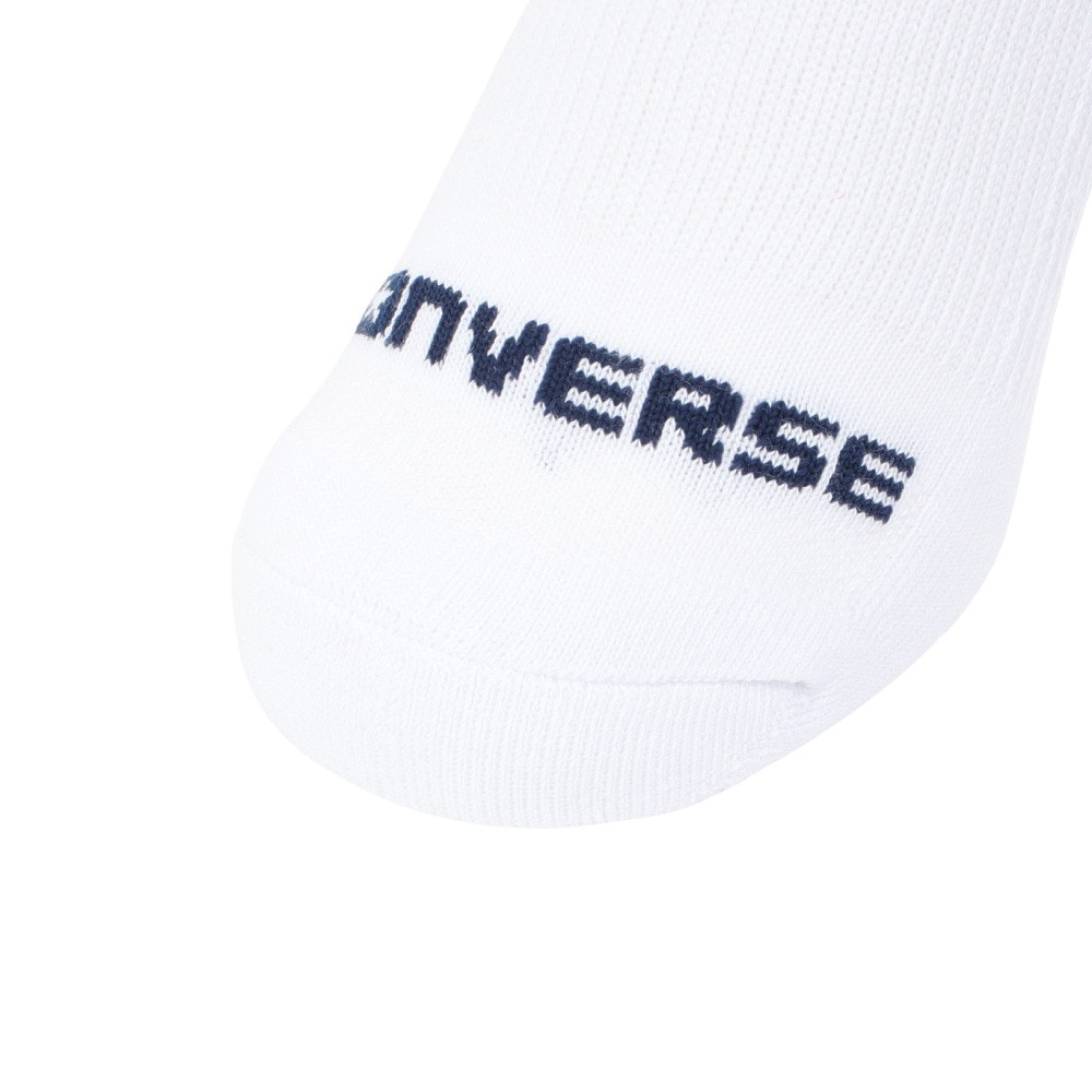 コンバース（CONVERSE）（メンズ）ショートソックス RFLCTR 白 25-27センチ 3足組 W 41900010 シンプル スポーツ 部活 学生 私服 新調 衣替え 運動 ギフト プレゼント