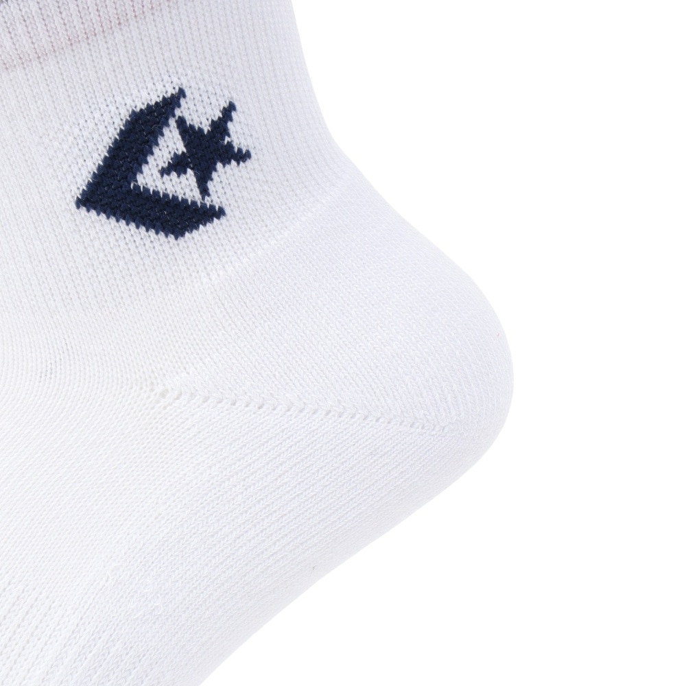 コンバース（CONVERSE）（メンズ）ショートソックス RFLCTR 白 25-27センチ 3足組 W 41900010 シンプル スポーツ 部活 学生 私服 新調 衣替え 運動 ギフト プレゼント