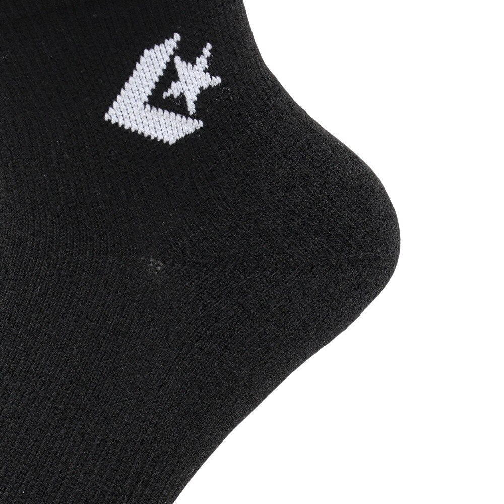 コンバース（CONVERSE）（メンズ）ショートソックス RFLCTR 黒 3足組  25-27センチ B 41900011 シンプル スポーツ 部活 学生 私服 新調 衣替え 運動 ギフト プレゼント