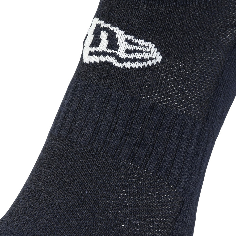 ニューエラ（NEW ERA）（メンズ、レディース、キッズ）ソックス ショート 3足組 ネイビー 14518167