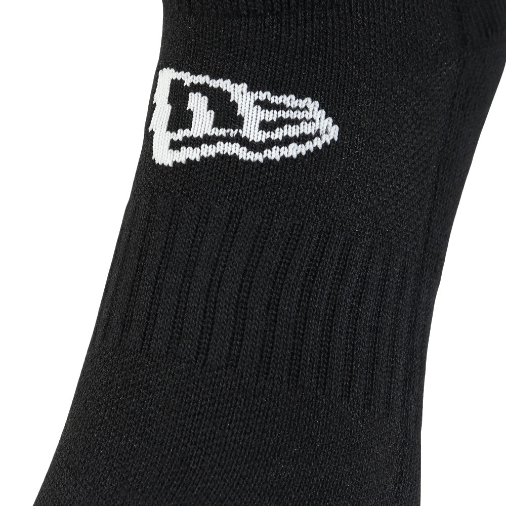 ニューエラ（NEW ERA）（メンズ、レディース、キッズ）ソックス ショート丈 3足組 ブラック 14518171
