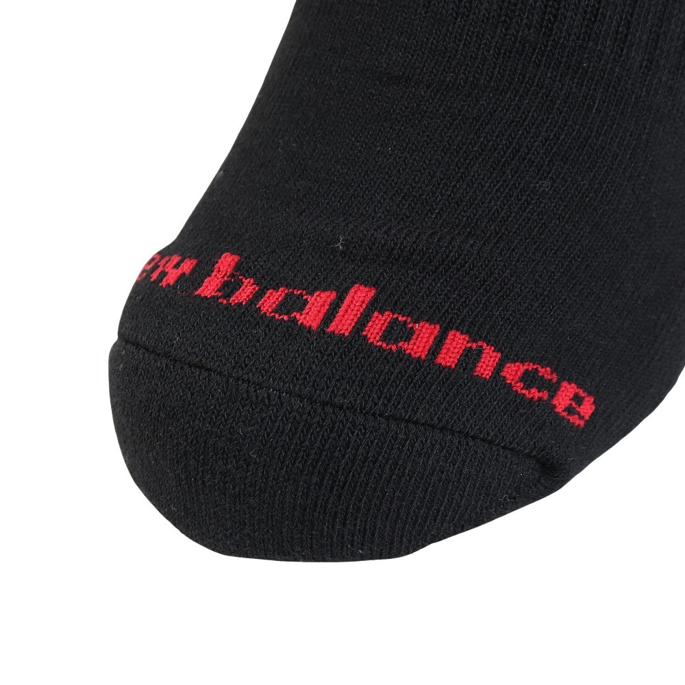 ニューバランス（new balance）（メンズ）ソックス ショートレングス 3足組 黒 M-LLサイズ LAS55636BK 新年度 新学期 新調 部活 学生 衣替え