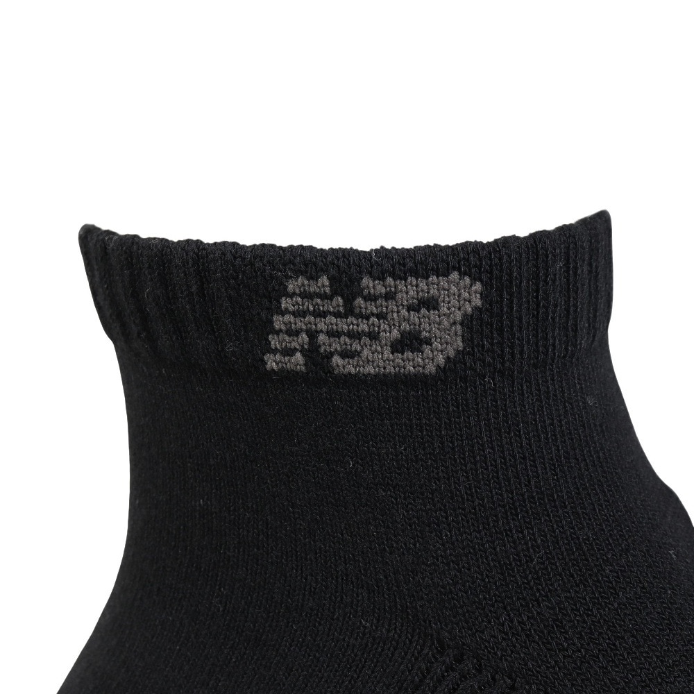 ニューバランス（new balance）（メンズ）ソックス ショートレングス 3足組 黒 M-LLサイズ LAS55636BK 新年度 新学期 新調 部活 学生 衣替え