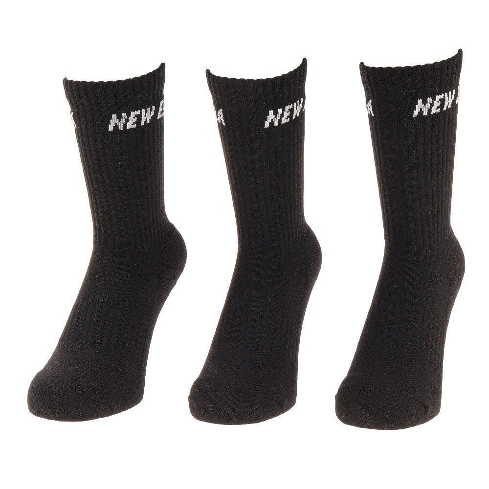 ニューエラ（NEW ERA）（メンズ、レディース）ソックス クルー 3ペア 12674029