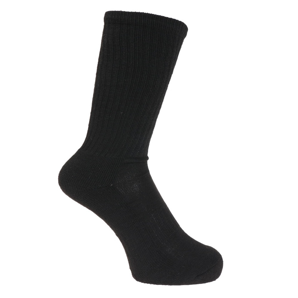 ノーブランド（NO BRAND）（メンズ）ヒートクロス 3足組 パイルソックス 25.0～28.0cm 894NN2OK0417 BLK