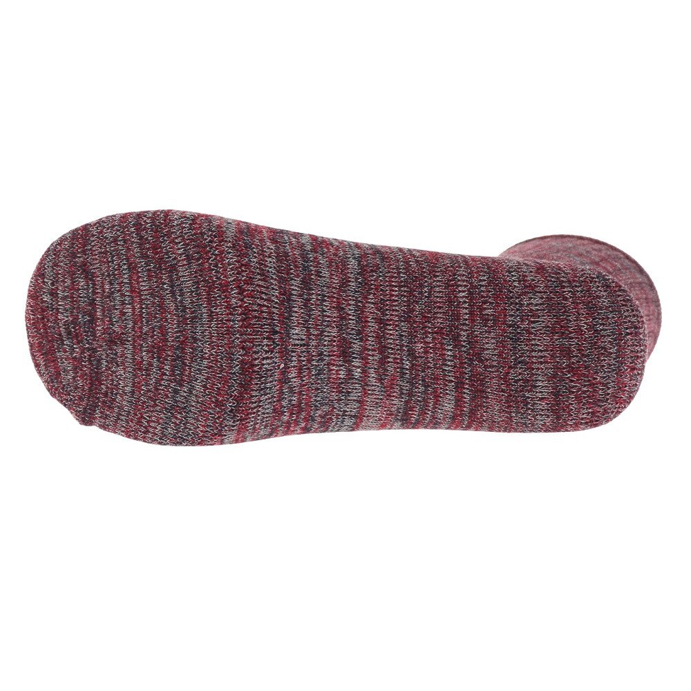 ノーブランド（NO BRAND）（メンズ）ヒートクロス 3足組 パイルソックス 25.0～28.0cm 894NN2OK0417 RED