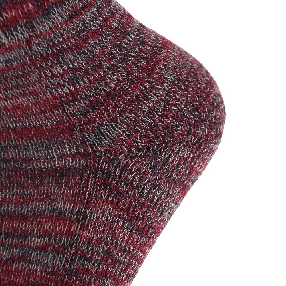ノーブランド（NO BRAND）（メンズ）ヒートクロス 3足組 パイルソックス 25.0～28.0cm 894NN2OK0417 RED