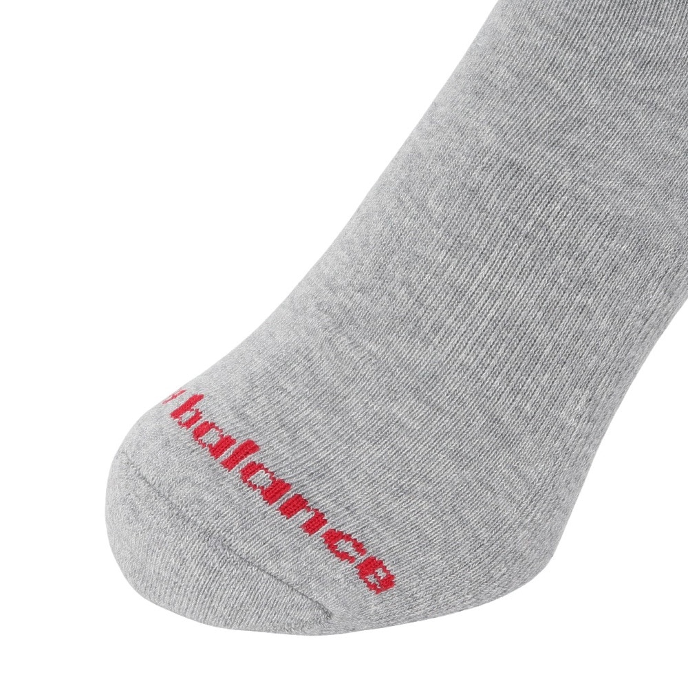 ニューバランス（new balance）（メンズ、レディース）靴下 パッチロゴ クルーソックス 3足組 M-LLサイズ LAS51263WM スト系 私服 新調 衣替え 運動