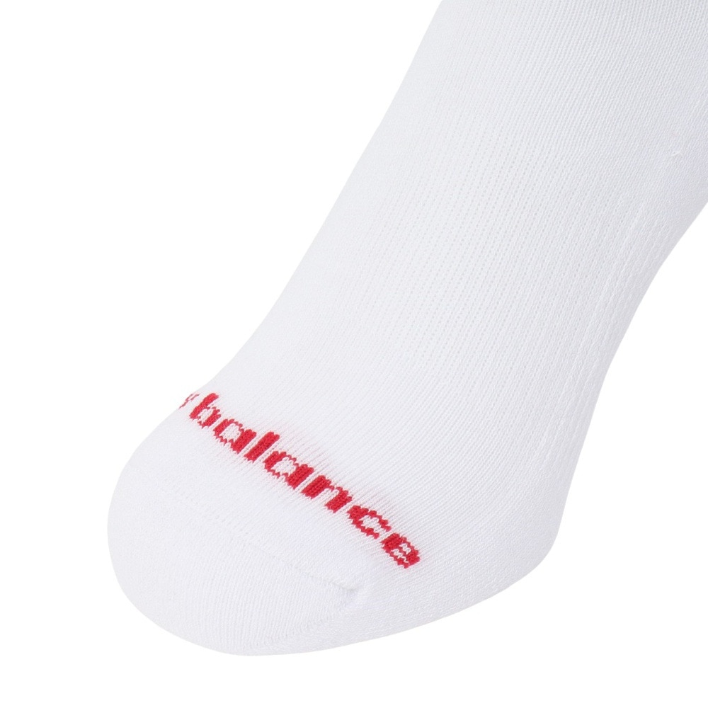 ニューバランス（new balance）（メンズ、レディース）靴下 パッチロゴ クルーソックス 3足組 M-LLサイズ LAS51263WT スト系 私服 新調 衣替え 運動