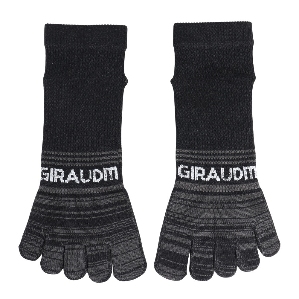ジローム（GIRAUDM）（メンズ）クール 5本指ソックス 3足組 25～28cm WHTBLUGRY SK4S0208-WA894-GRYW