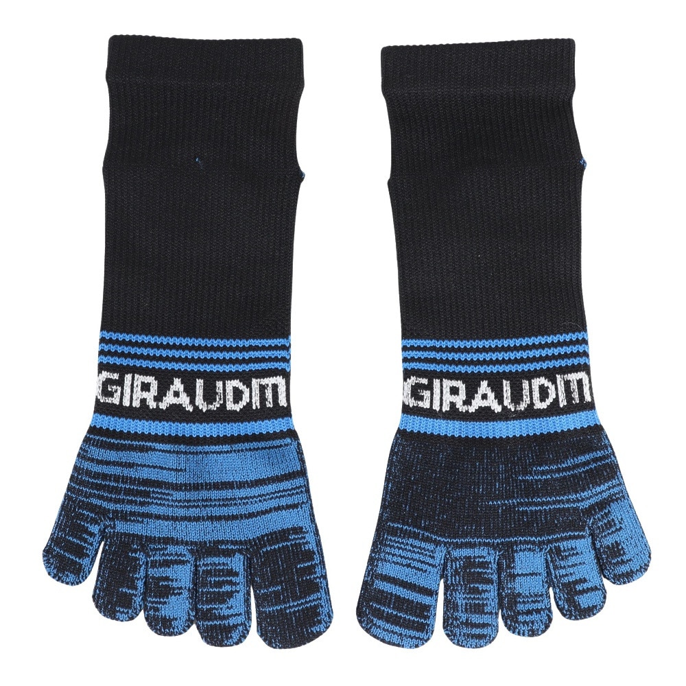 ジローム（GIRAUDM）（メンズ）クール 5本指ソックス 3足組 25～28cm WHTBLUGRY SK4S0208-WA894-GRYW