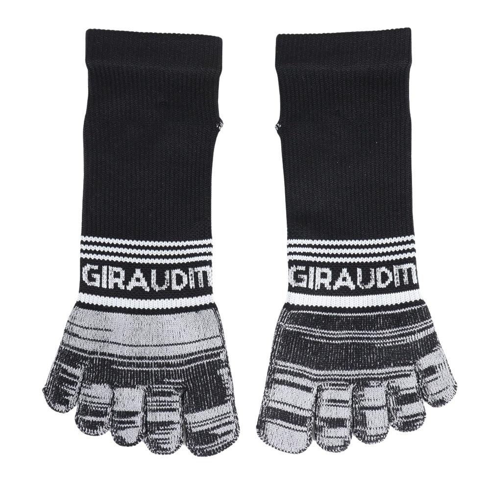 ジローム（GIRAUDM）（メンズ）クール 5本指ソックス 3足組 25～28cm WHTBLUGRY SK4S0208-WA894-GRYW