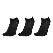 (メンズ)靴下 冷感 HM 5指ソックス 3足組 黒 25-28センチ 894CO5GSA0023 BLK 吸汗速乾 接触冷感 シンプル カジュアル 新調 新学期 新生活