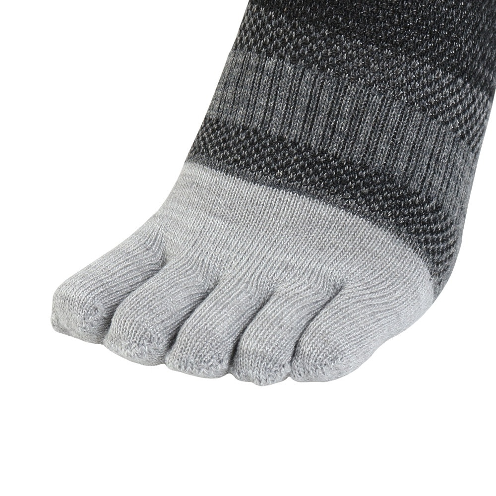 クー（Coo.）（メンズ）靴下 冷感 5指ソックス 3足組 25-28センチ GRYNVYBLK 894CO5GSA0025 GRY 吸汗速乾 接触冷感 シンプル カジュアル 新調 新学期 新生活