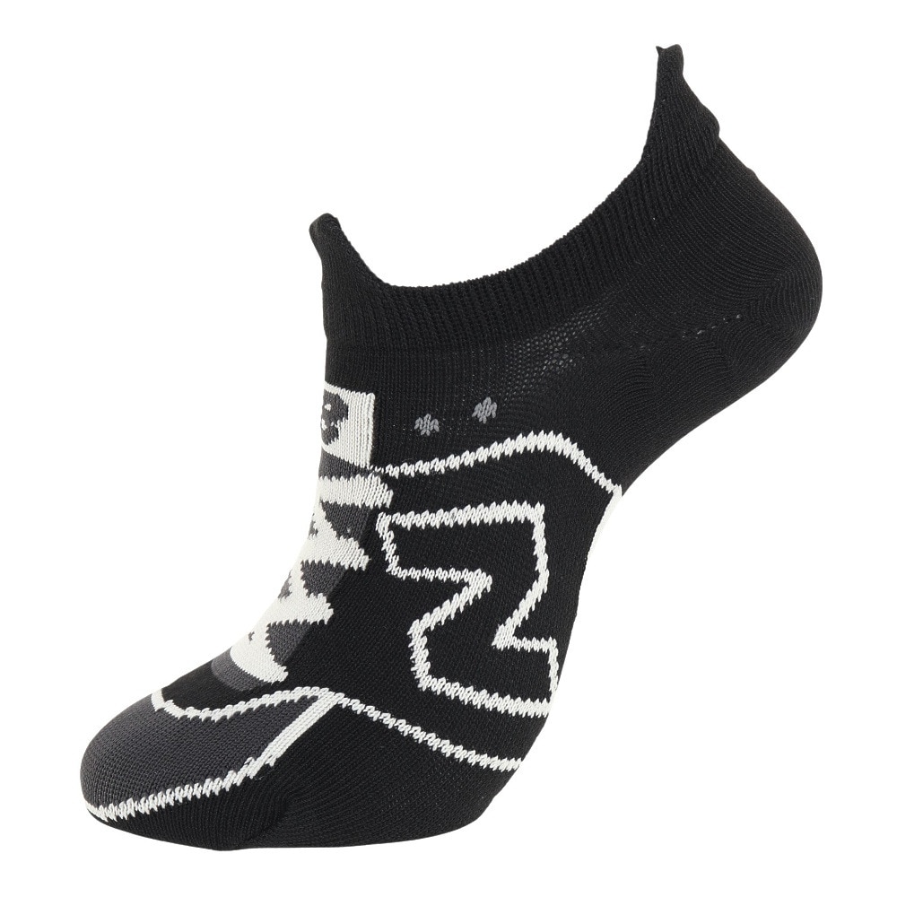 ニューバランス（new balance）（メンズ、レディース）スニーカー柄ソックス LAS35700BK