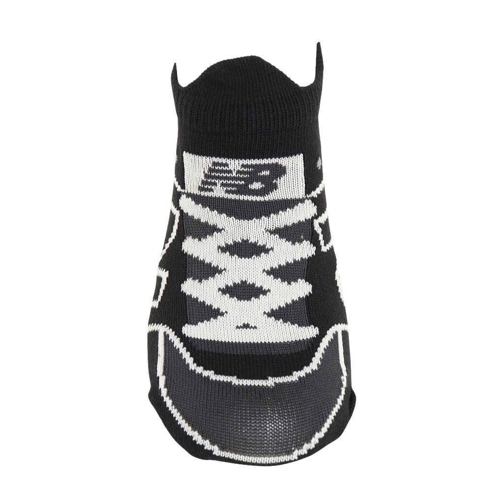 ニューバランス（new balance）（メンズ、レディース）スニーカー柄ソックス LAS35700BK