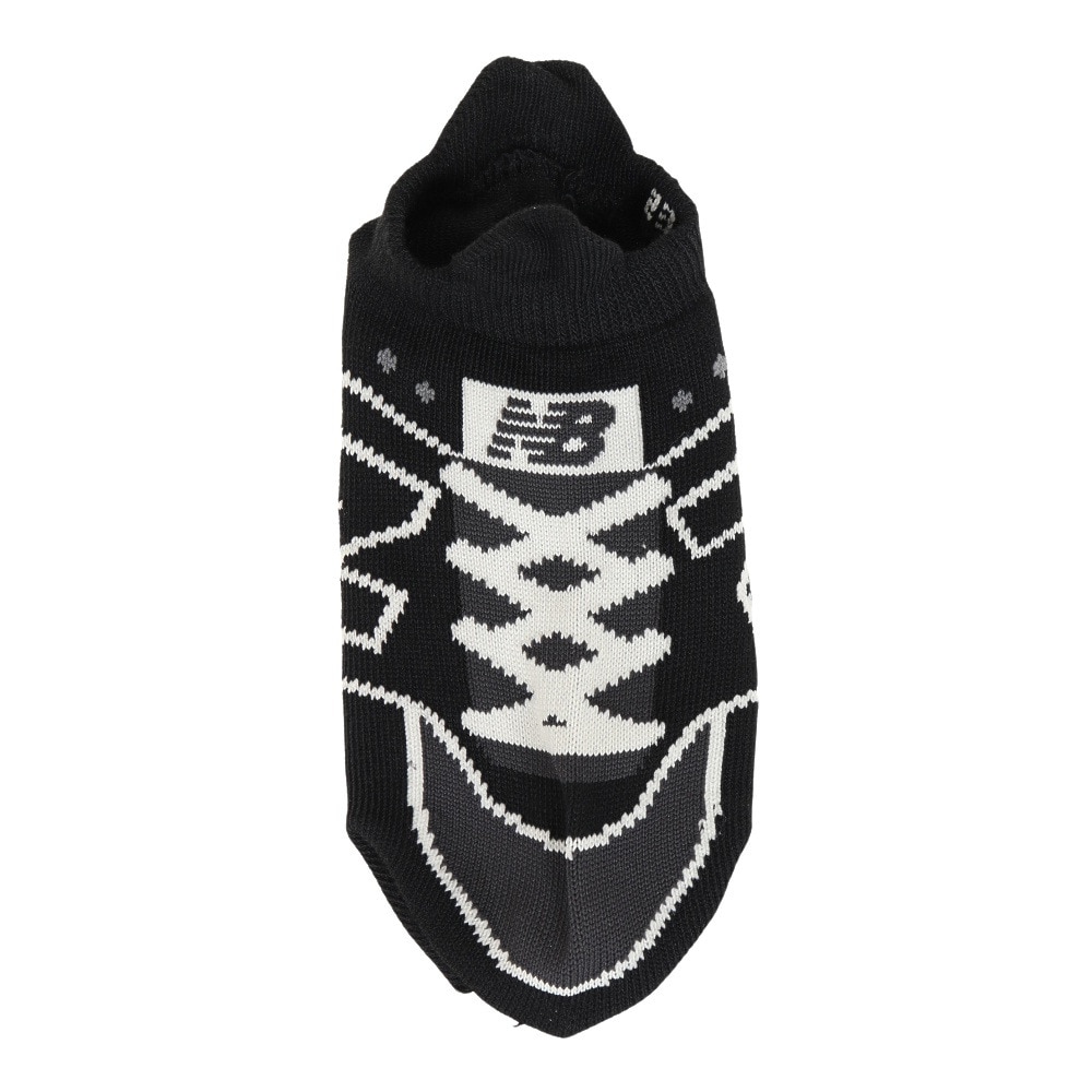 ニューバランス（new balance）（メンズ、レディース）スニーカー柄ソックス LAS35700BK
