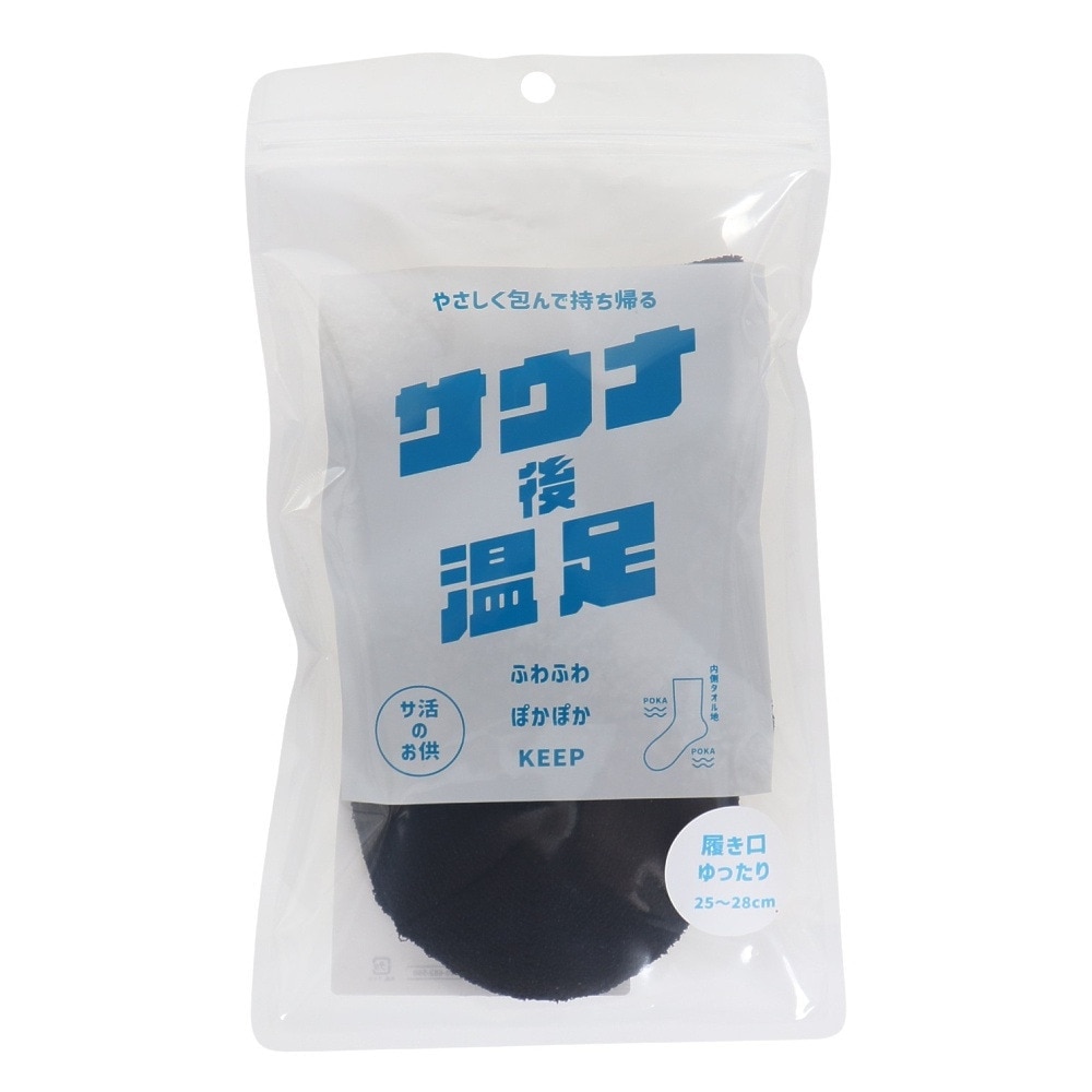 クー（Coo.）（メンズ）サウナ後 温足 ソックス 894Q3OK0310 BLK
