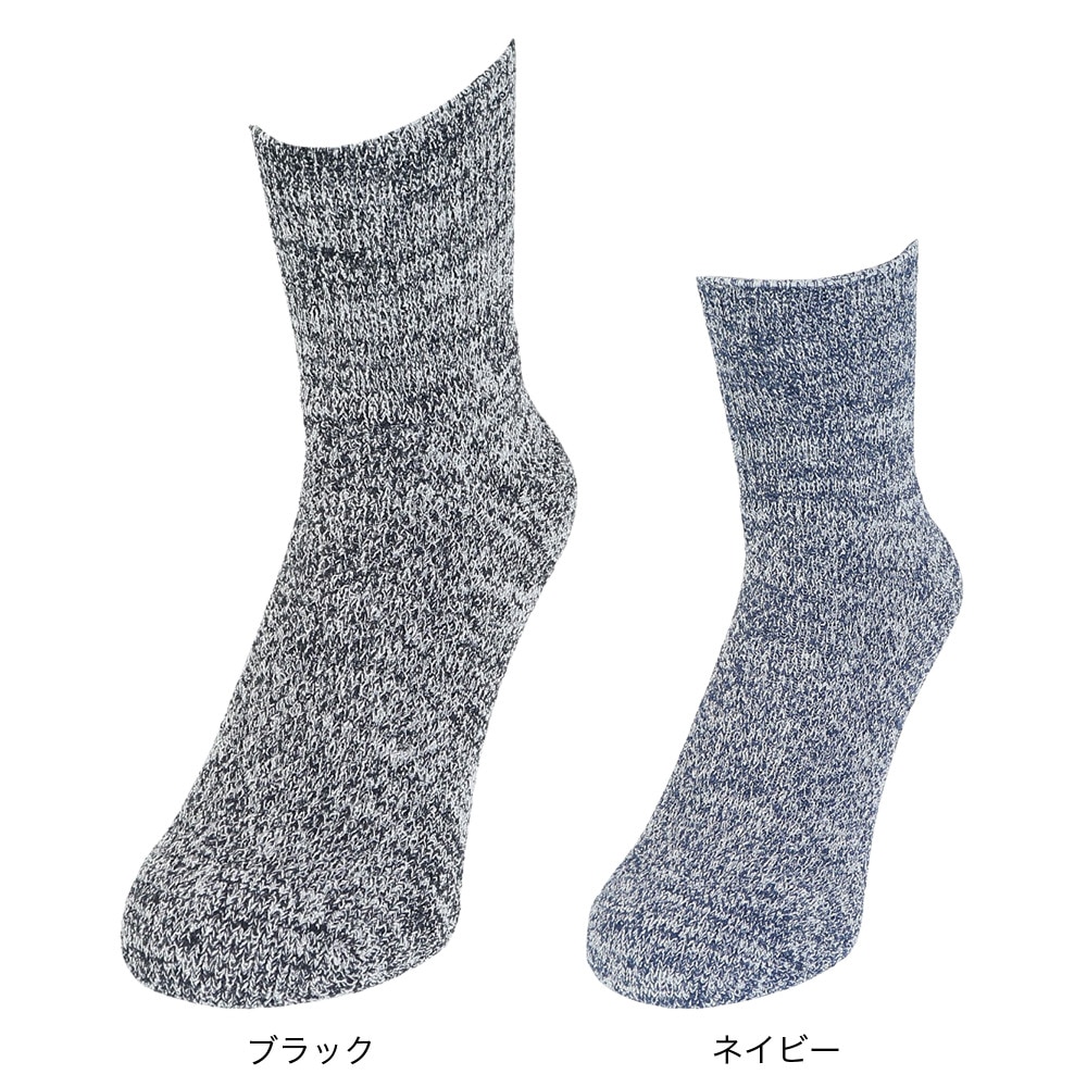 クー（Coo.）（メンズ）サウナ後 温足 ソックス 894Q3OK0317 BLK