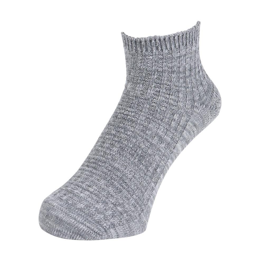 (メンズ)アンクルソックス 麻混 1足組 25~28cm GRY 894CO4GSA0028