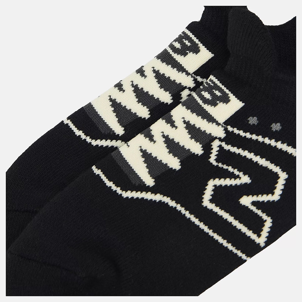 ニューバランス（new balance）（メンズ）スニーカー柄パイルソックス LAS35701BK