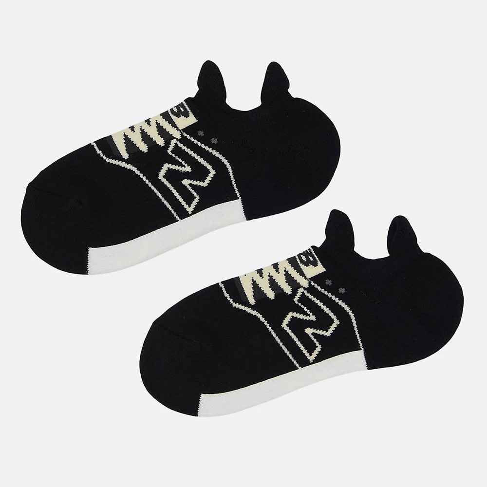 ニューバランス（new balance）（メンズ）スニーカー柄パイルソックス LAS35701BK