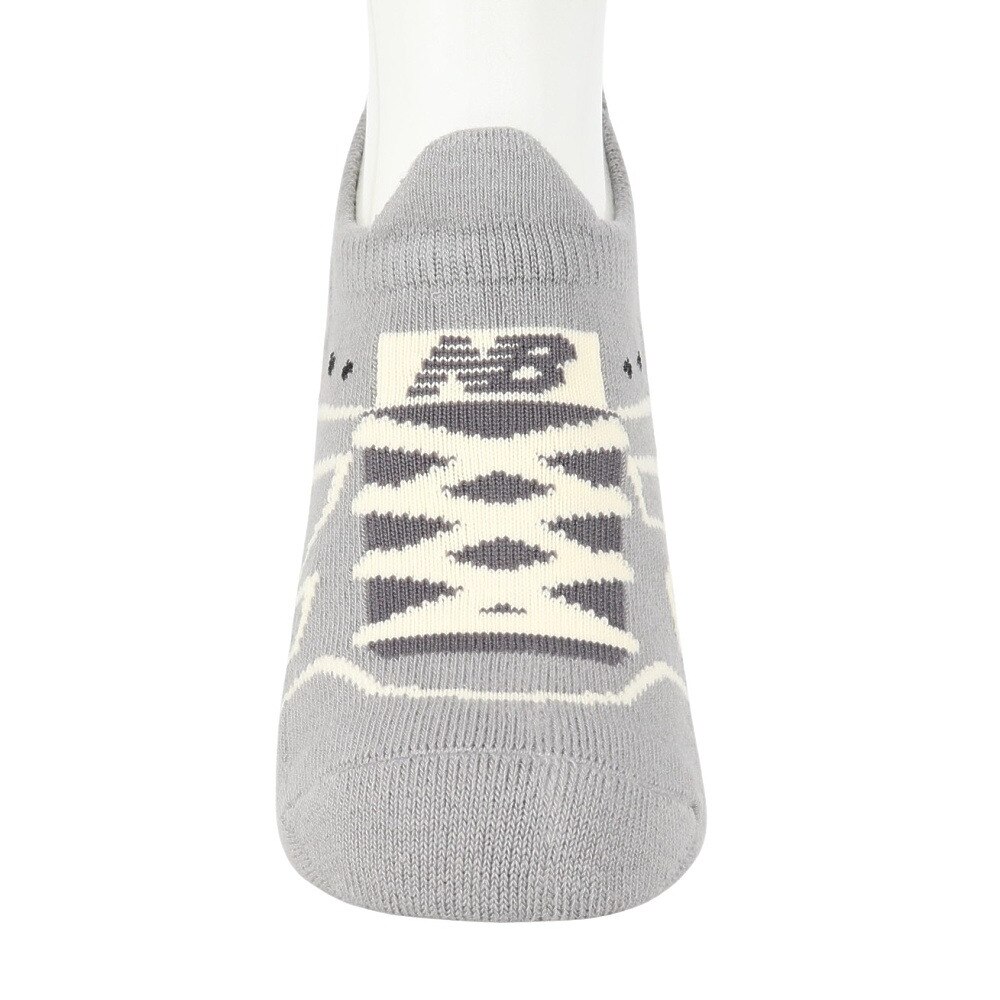 ニューバランス（new balance）（メンズ）靴下 スニーカー柄パイルソックス グレー M-LLサイズ(23-29cm) LAS35701YST ソックス 大人用 くるぶし丈