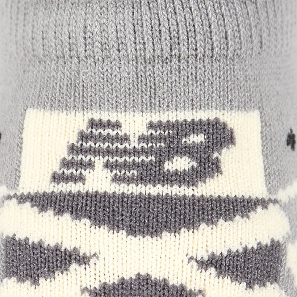 ニューバランス（new balance）（メンズ）靴下 スニーカー柄パイルソックス グレー M-LLサイズ(23-29cm) LAS35701YST ソックス 大人用 くるぶし丈