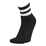(メンズ)1足組 アンクル丈 ラインソックス 894Q4GSA0042 BLK
