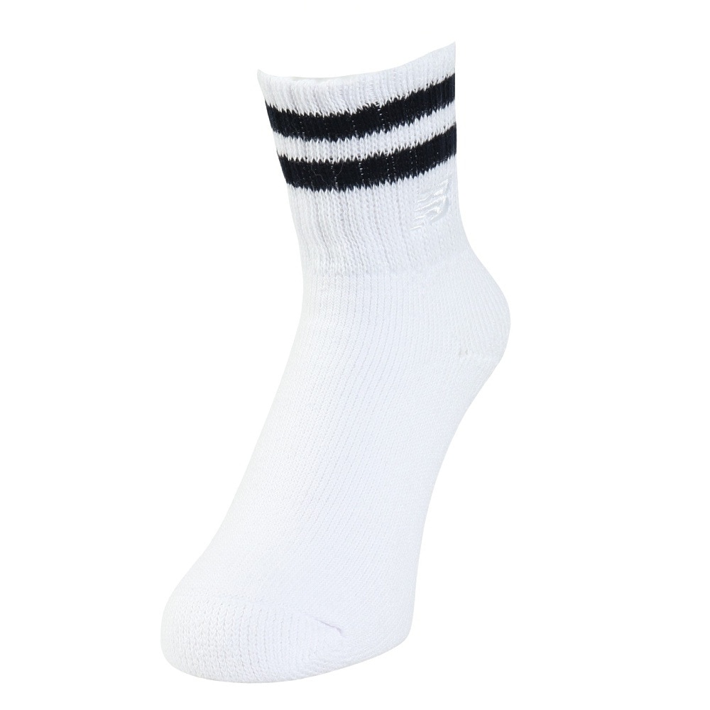ニューバランス（new balance）（メンズ、レディース）靴下 コンフォートラインショートソックス 白 23.0-27.0cm LAS45723WT ソックス ショート丈