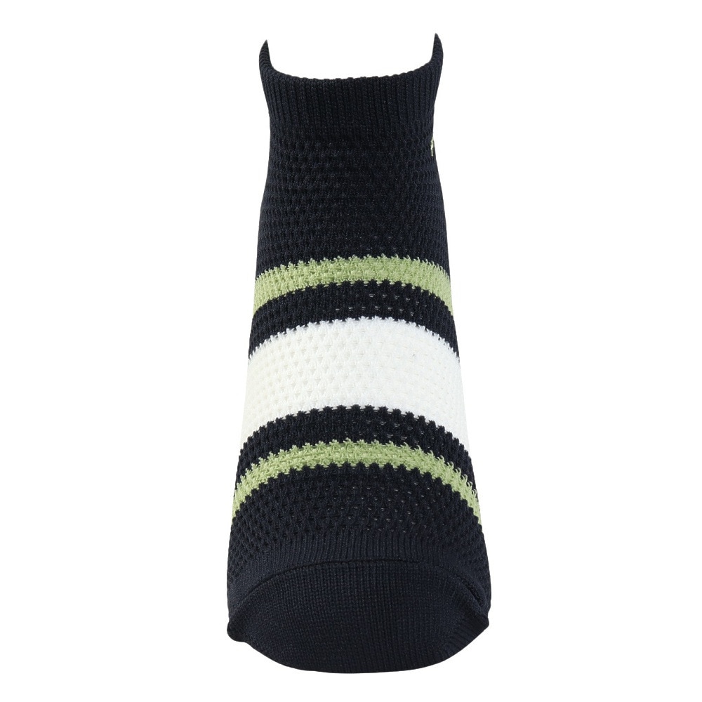 ヤックパック（YAK PAK）（メンズ）靴下 刺繍ライン SNK アンクルソックス 黒 25-27センチ 34E15500S 抗菌防臭 メッシュ おしゃれ 普段使い