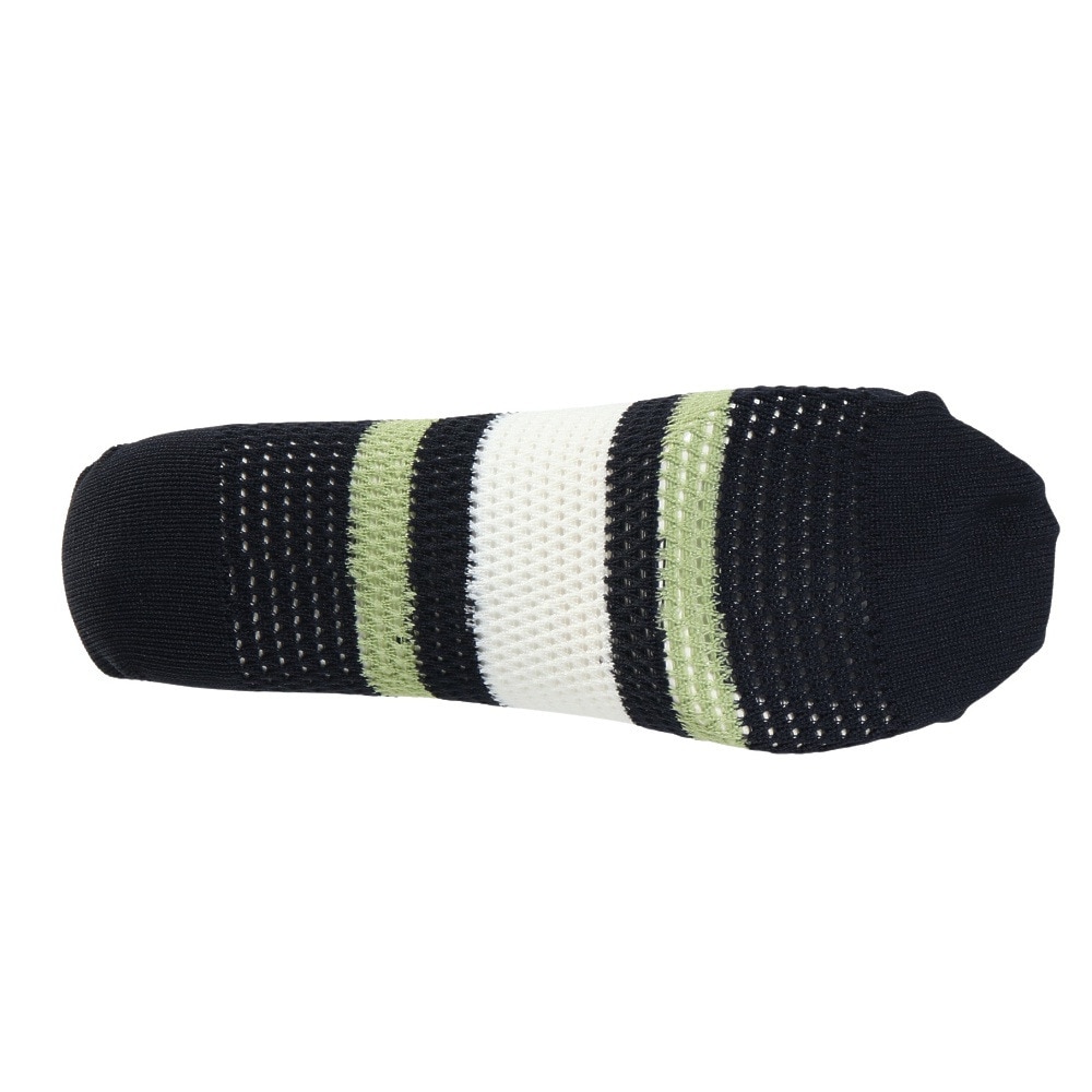 ヤックパック（YAK PAK）（メンズ）靴下 刺繍ライン SNK アンクルソックス 黒 25-27センチ 34E15500S 抗菌防臭 メッシュ おしゃれ 普段使い