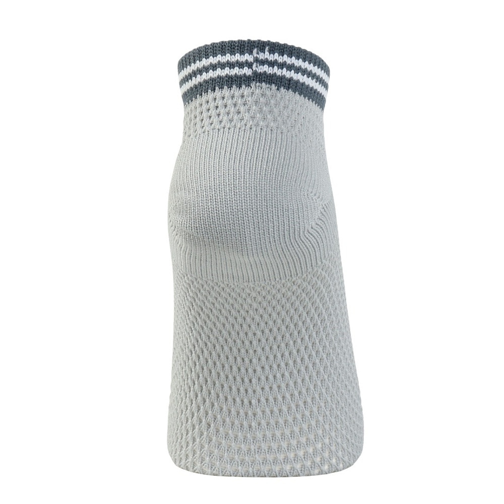 ヤックパック（YAK PAK）（メンズ）靴下 TOPライン SNK アンクルソックス グレー 25-27センチ  34E15502F  抗菌防臭 メッシュ おしゃれ 普段使い