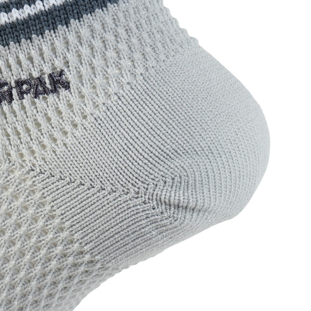 ヤックパック（YAK PAK）（メンズ）靴下 TOPライン SNK アンクルソックス グレー 25-27センチ  34E15502F  抗菌防臭 メッシュ おしゃれ 普段使い