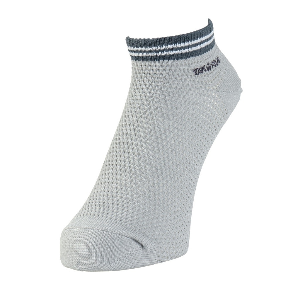 ヤックパック（YAK PAK）（メンズ）靴下 TOPライン SNK アンクルソックス グレー 25-27センチ  34E15502F  抗菌防臭 メッシュ おしゃれ 普段使い