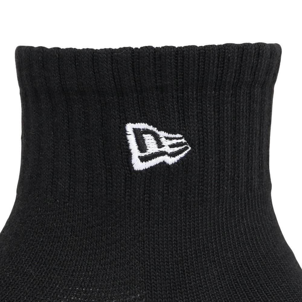 ニューエラ（NEW ERA）（メンズ）靴下 スニーカー丈 ソックス BLACK/WH