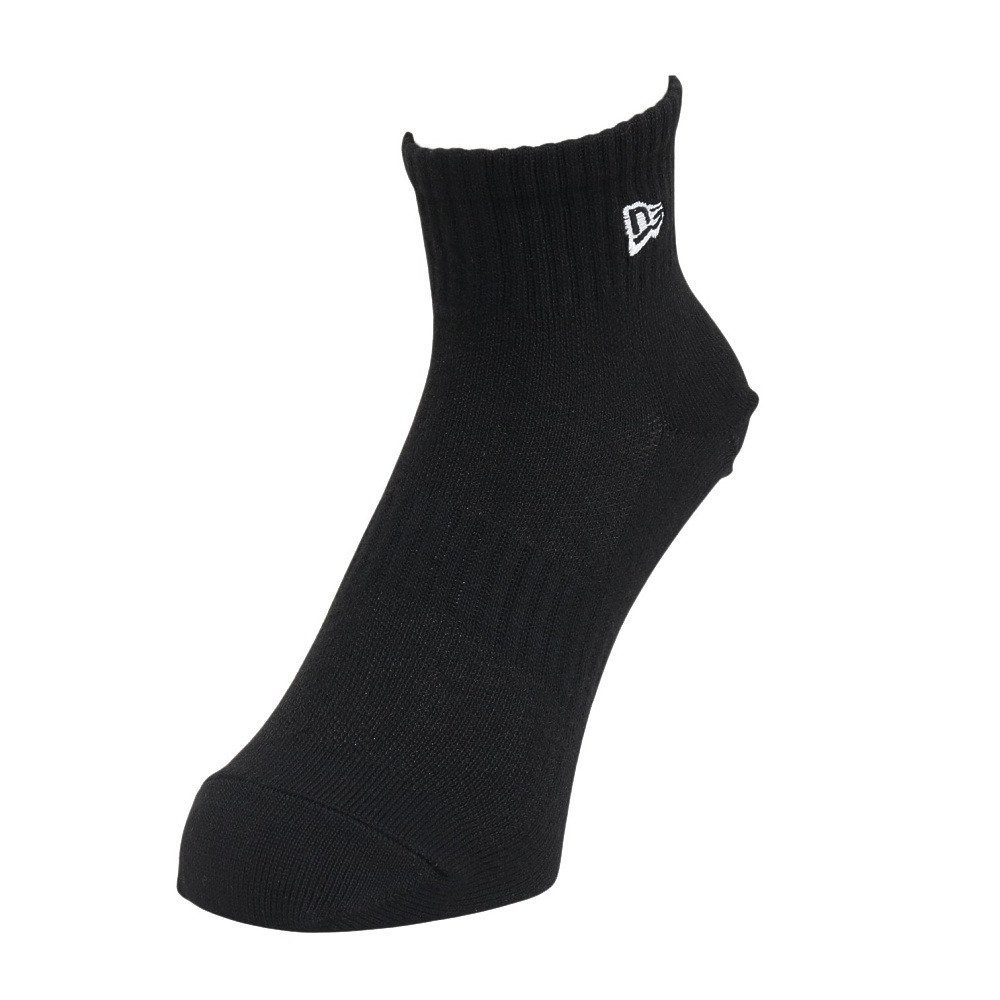 ニューエラ（NEW ERA）（メンズ）靴下 スニーカー丈 ソックス BLACK/WH