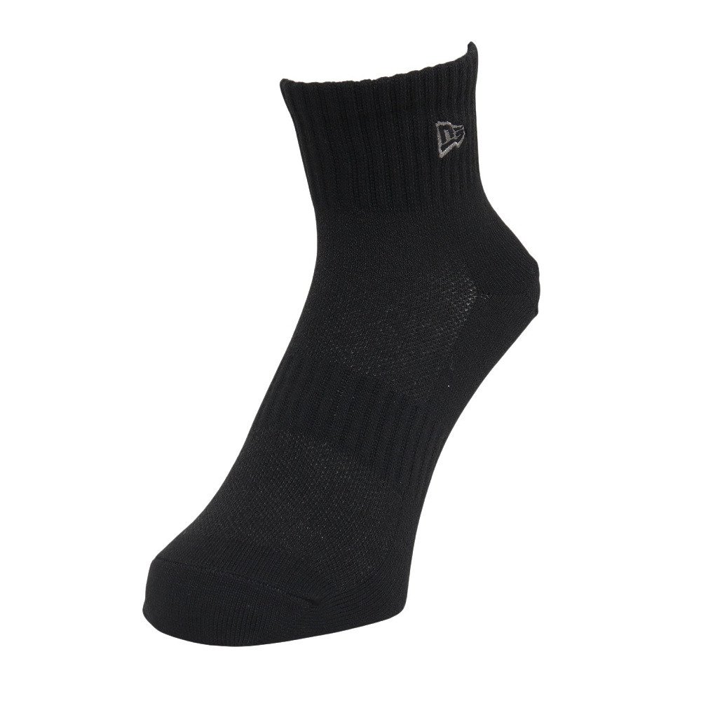 ニューエラ（NEW ERA）（メンズ）靴下 スニーカー丈 ソックス BLACK/CH